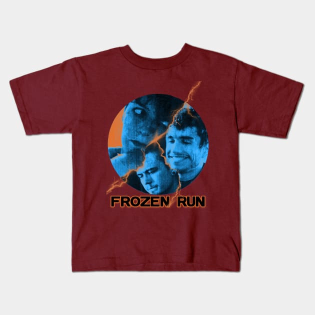 Frozen Run Lightning Logo Kids T-Shirt by FrozenRun